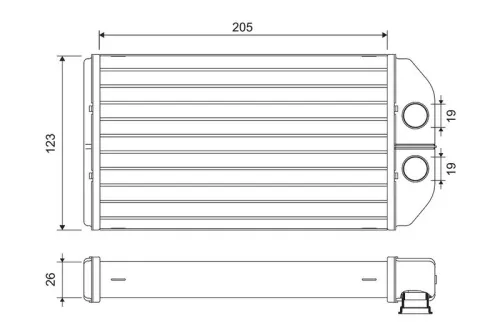 Warmtewisselaar, binnenverwarming VALEO 811581)