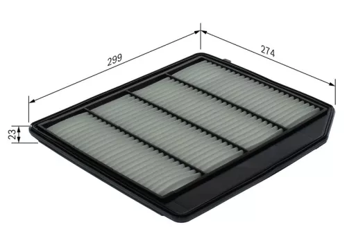 Luchtfilter BOSCH F 026 400 710)