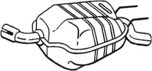 Achterdemper BOSAL 233-707)
