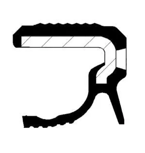 Shaft Seal, crankshaft CORTECO 19037072B)