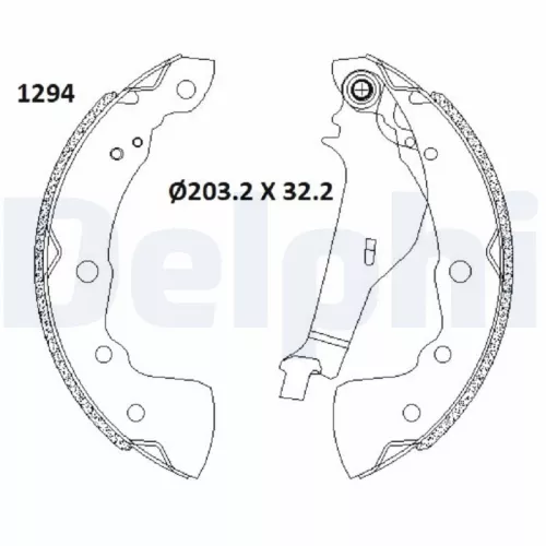 Remblokkenset DELPHI LS2181)