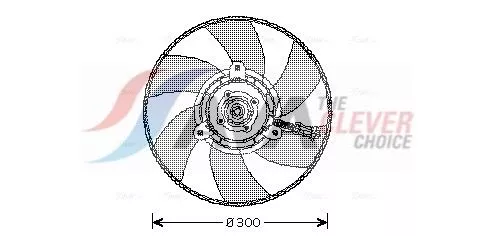 Fan, engine cooling AVA QUALITY COOLING VN7517)