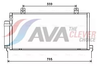 Condensor, airconditioning AVA QUALITY COOLING MTA5221D)