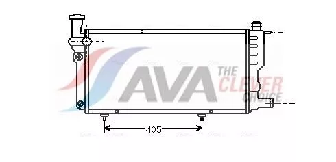 Radiator, engine cooling AVA QUALITY COOLING PE2099)