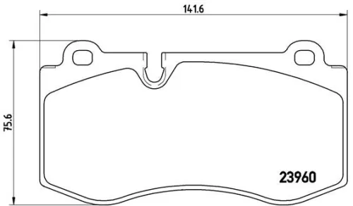Remblokkenset, schijfrem BREMBO P 50 074)