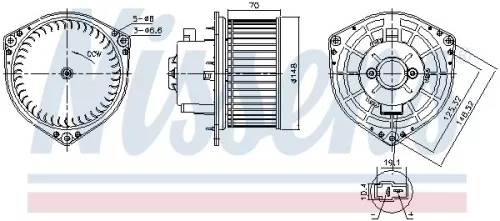 Binnenventilator NISSENS 87454)