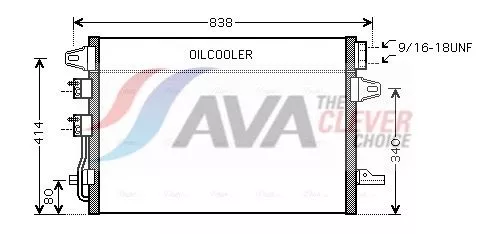 Condenser, air conditioning AVA QUALITY COOLING CR5088)