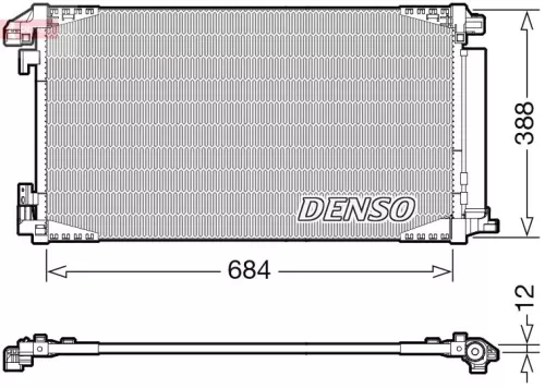 Condensor, airconditioning DENSO DCN50119)