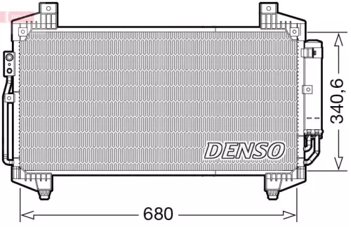 Condensor, airconditioning DENSO DCN45014)