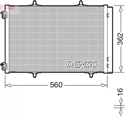 Condenser, air conditioning DENSO DCN07061)