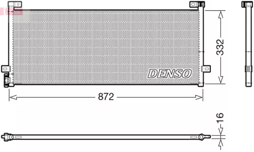 Condensor, airconditioning DENSO DCN99072)