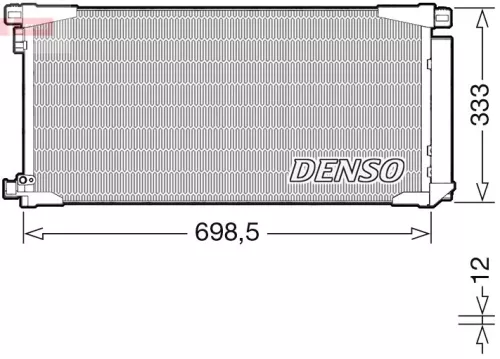 Condensor, airconditioning DENSO DCN50115)