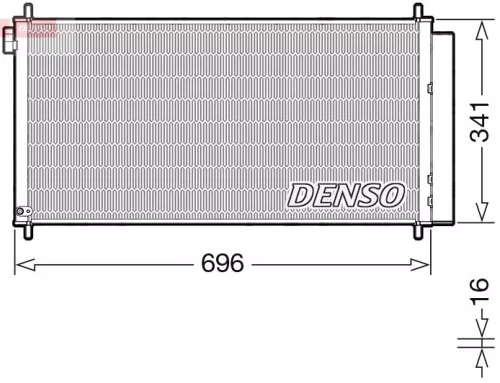 Condensor, airconditioning DENSO DCN50121)