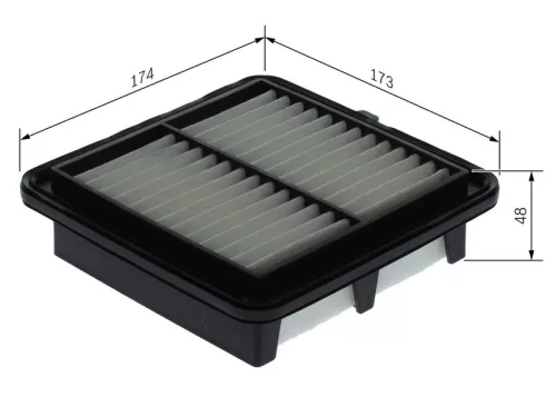 Luchtfilter BOSCH F 026 400 729)