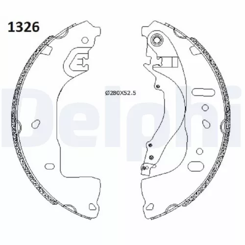 Remblokkenset DELPHI LS2197)