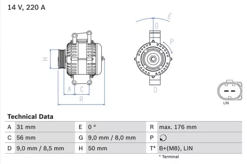 Dynamo BOSCH 0 986 047 640)