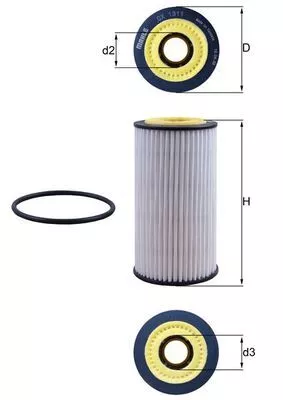 Oliefilter KNECHT OX 1311D)