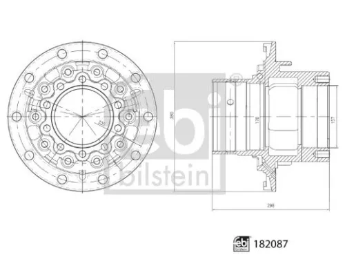 Wheel Hub FEBI BILSTEIN 182087)