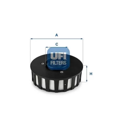 Filter, carterventilatie UFI 27.686.00)