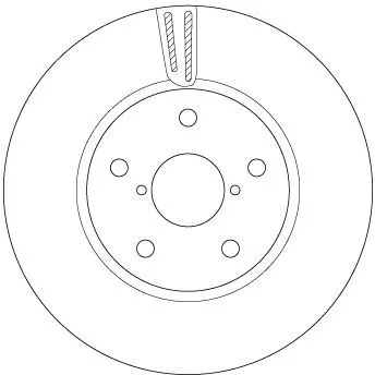 Remschijf TRW DF6727S)