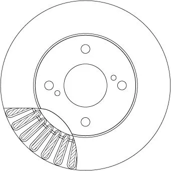Remschijf TRW DF6990)