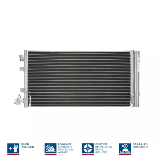 Condenser, air conditioning NISSENS 940160)