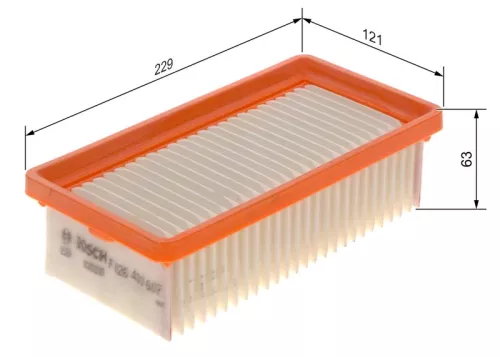 Luchtfilter BOSCH F 026 400 607)