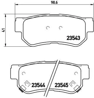 Brake Pad Set, disc brake BREMBO P 30 014)