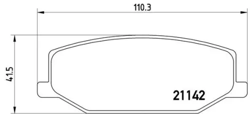 Remblokkenset, schijfrem BREMBO P 79 001)