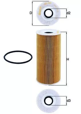 Oliefilter KNECHT OX 366D)