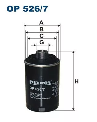Oil Filter FILTRON OP 526/7)