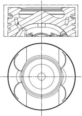 Piston MAHLE 001 PI 00189 000)
