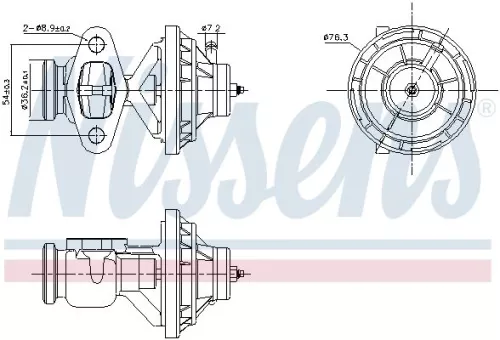 EGR-klep NISSENS 98390)