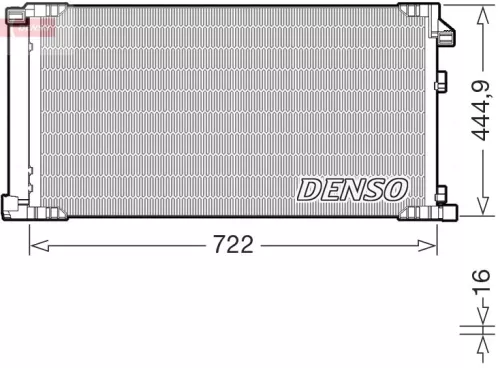 Condensor, airconditioning DENSO DCN51019)