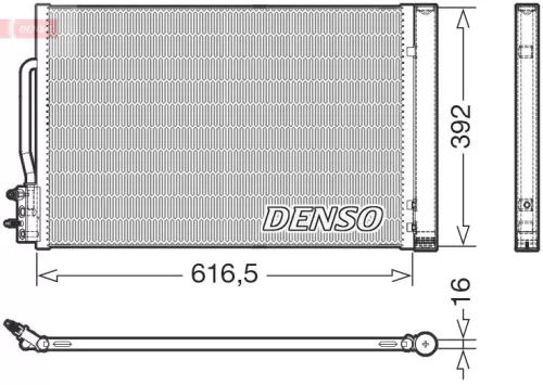 Condensor, airconditioning DENSO DCN20049)