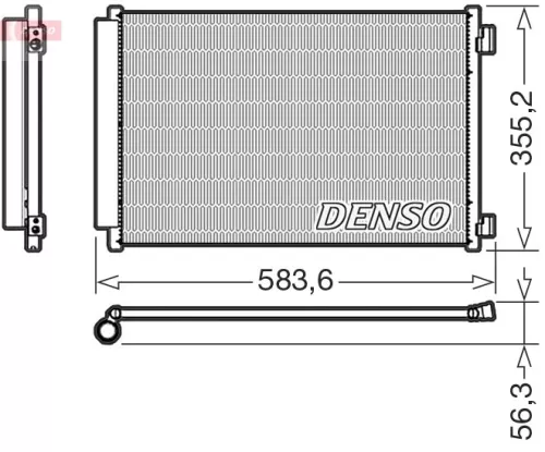 Condensor, airconditioning DENSO DCN09146)