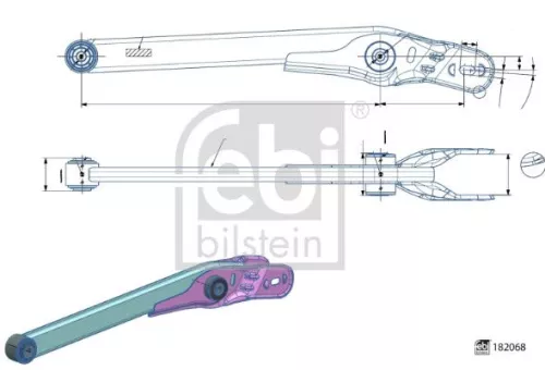 Draagarm/achterwielophanging FEBI BILSTEIN 182068)