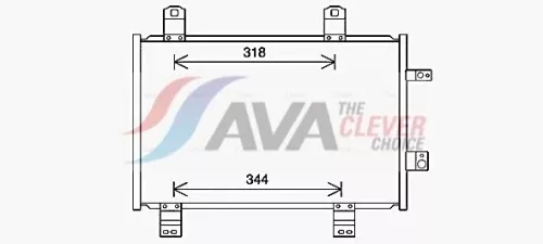 Condensor, airconditioning AVA QUALITY COOLING MZ5284)