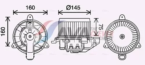 Interior Blower AVA QUALITY COOLING FD8626)