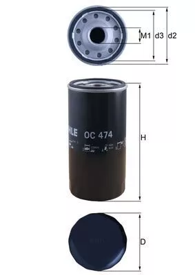 Oil Filter KNECHT OC 121)