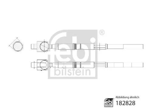 Binnenste stuurstang FEBI BILSTEIN 182828)