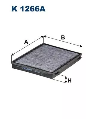 Filter, cabin air FILTRON K 1266A)