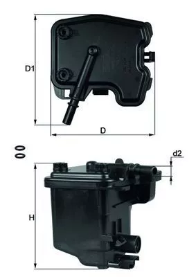 Brandstoffilter KNECHT KL 431D)