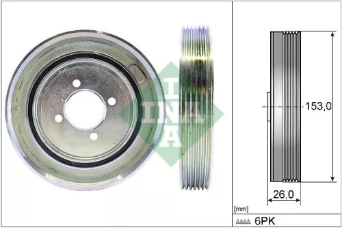 Riempoelie, krukas Schaeffler INA 544 0040 10)