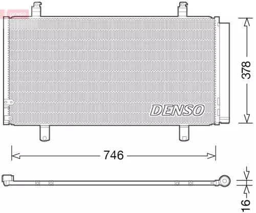 Condensor, airconditioning DENSO DCN50048)