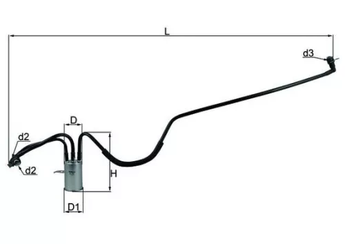 Brandstoffilter KNECHT KL 553)
