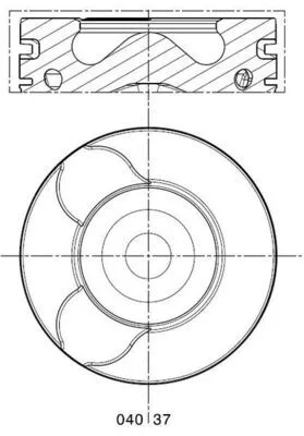 Piston MAHLE 040 37 00)