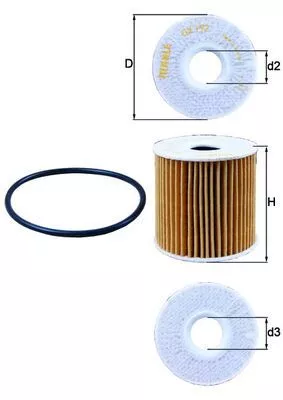 Oil Filter KNECHT OX 192D)