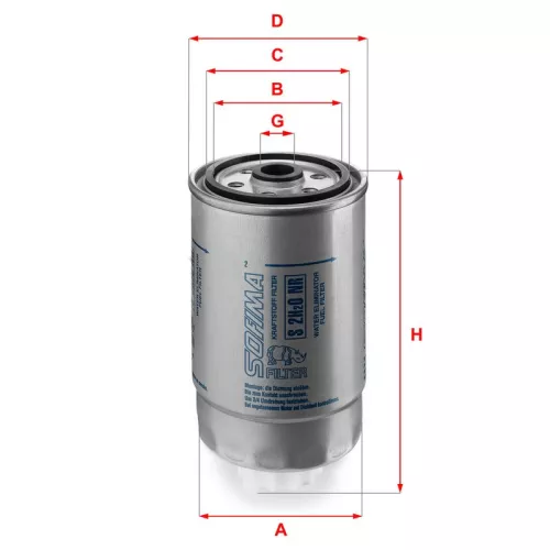 Fuel Filter SOFIMA S 2H2O NR)