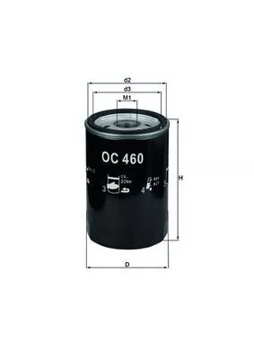Oil Filter KNECHT OC 460)